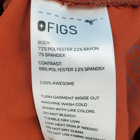 FIGS Technical Collection brown scrub pants XS - Picture 3 of 16